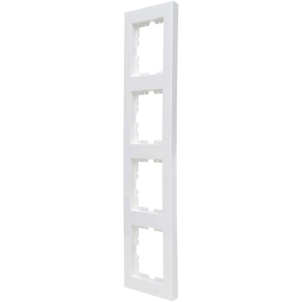 HK07 PURE - 4-fold cover frame, color: pure white image 1