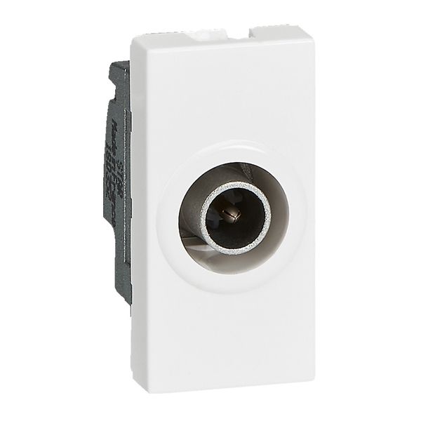 Single TV male socket Mosaic - star 1.5 dB - 1 module - white image 2