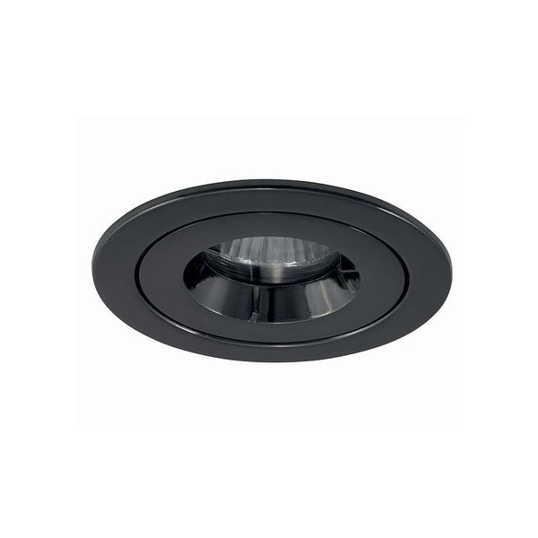 iCage Mini IP65 GU10 Die-Cast Fire Rated Downlight Black Chrome image 1