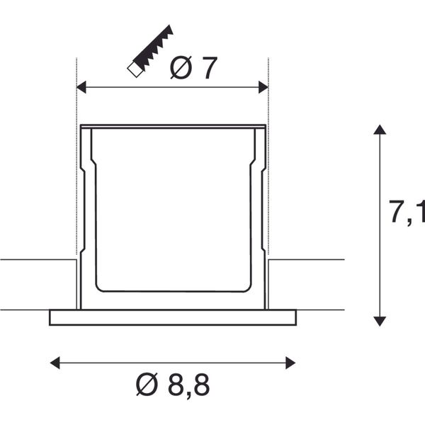 KAMUELA ECO LED, white, 4000K, 38ø, dimmable, IP65 image 2