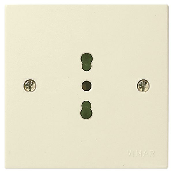 2P+E 16A P17/11 outlet ivory image 1