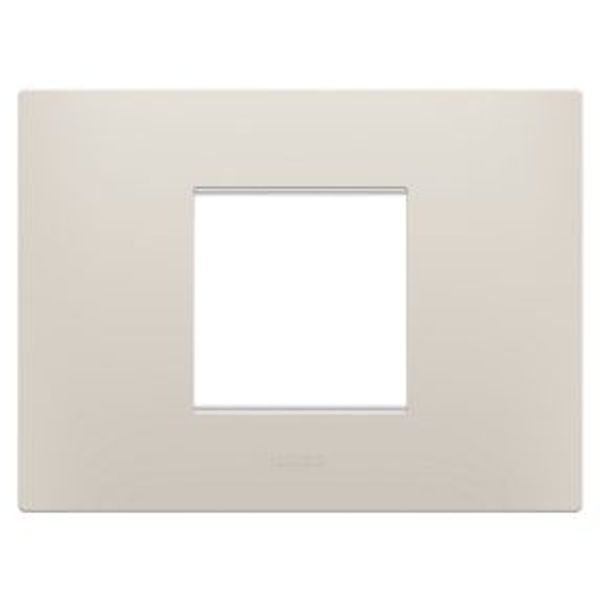 EGO PLATE - IN TECHNOPOLYMER - 2 MODULES - NATURAL BEIGE - CHORUSMART image 1