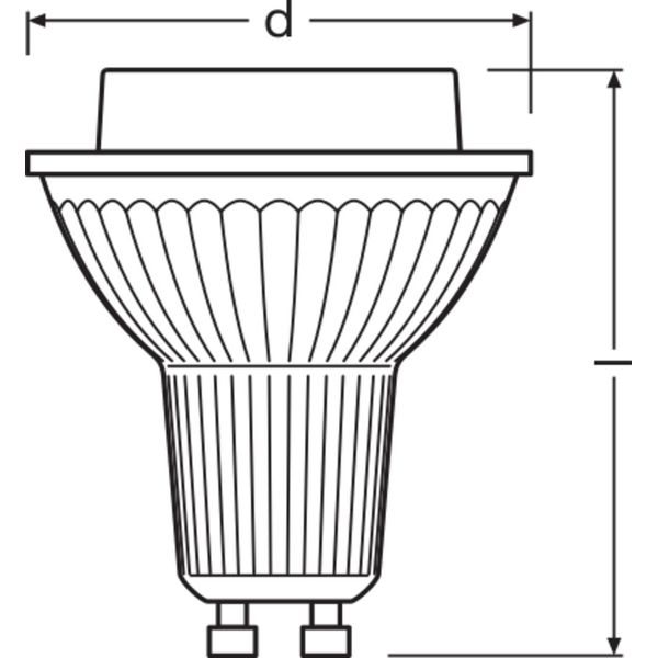 PARATHOM® PAR16 9.6W 827 GU10 image 7