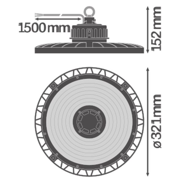 HIGH BAY GEN 4 147W 840 70DEG IP65 image 13