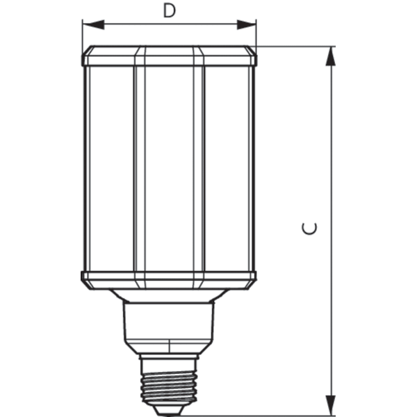 TForce LED HPL ND 28-25W E27 730 FR image 2