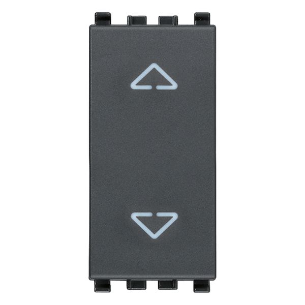 2P 10A 2-way push button grey image 1