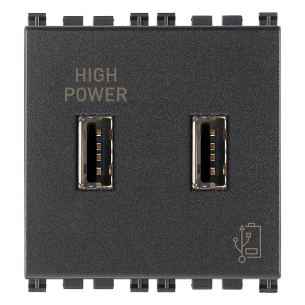 5V 2,1A USB supply unit 2M grey image 1