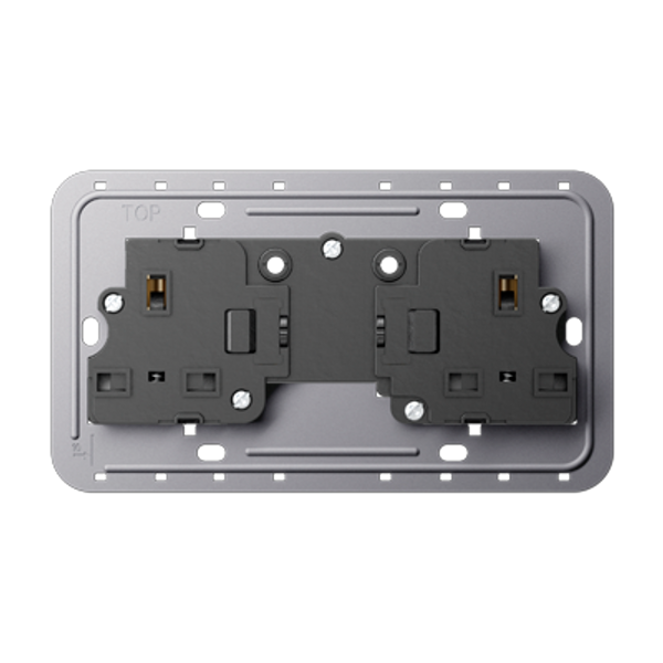 Bs socket 2-gang unswitched ( 2x 13A) BS2522EINS image 1