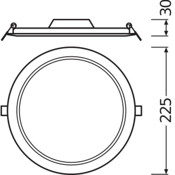 DOWNLIGHT SLIM ROUND 210 18 W 3000 K WT image 17