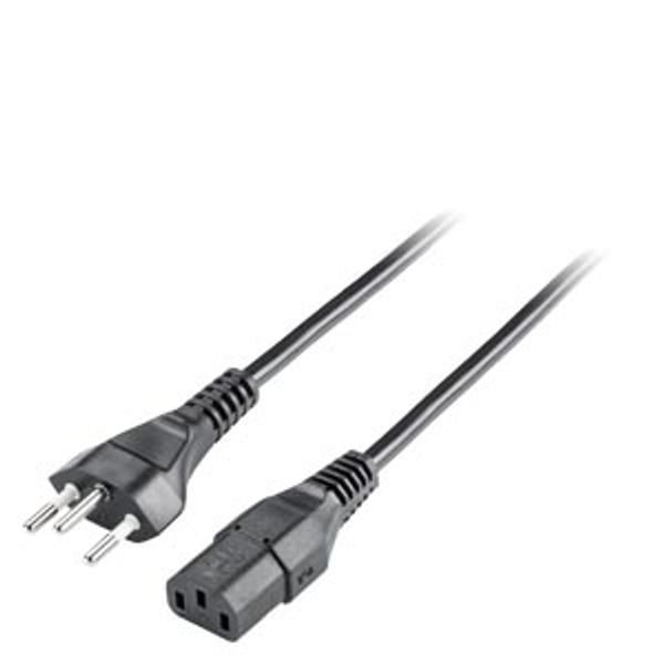 AC IEC cable, Switzerland, 180° mal... image 3