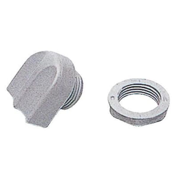 1725-291-500 Cover Frame Busch-axcent® entrée-grey image 4