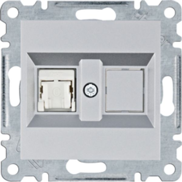 RJ45 socket - silver image 1