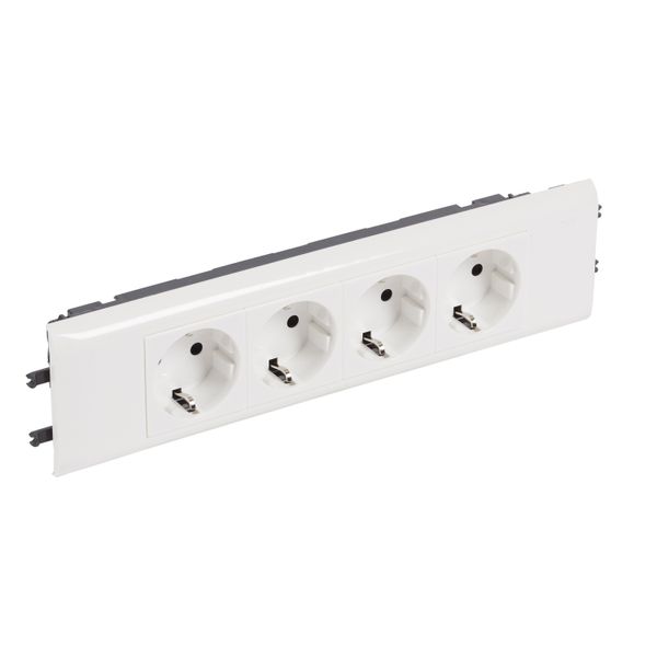 PRISE SPEC. DLP SUPPORT COUV 65 INTEGRE SCHUKO 4X2P+T  BORNES AUTOMATIQUES image 1