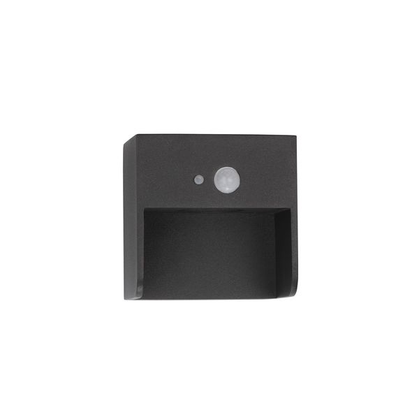 Anthracite Die-Casting Aluminium & Clear Glass LED 1 Watt 57Lm 3000K 3.7 Volt Beam Angle 54º IP65 Switch On/Off L: 11.3 W: 8.9 H: 11.2 cm image 1