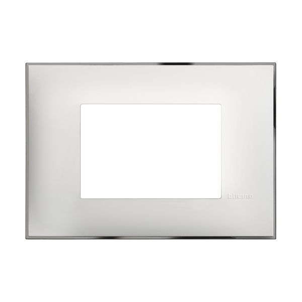 CLASSIA - COVER PLATE 3P WHITE CHROME image 1