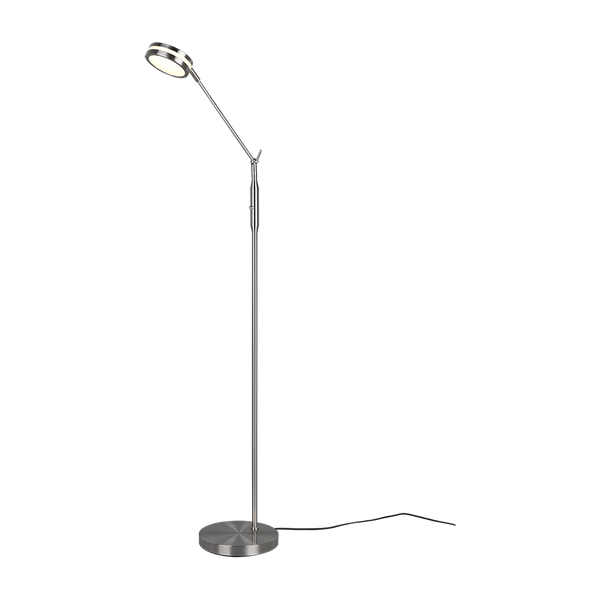 Franklin LED floor lamp brushed steel image 1