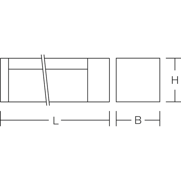 R40, white, on/off Linear light fittings, L 315 B 55 H 80, Opal glass image 4