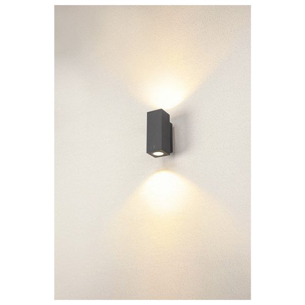 ENOLA UP/DOWN SQ S 7W 3000/4000K 230V LED IP65 anthracite image 3