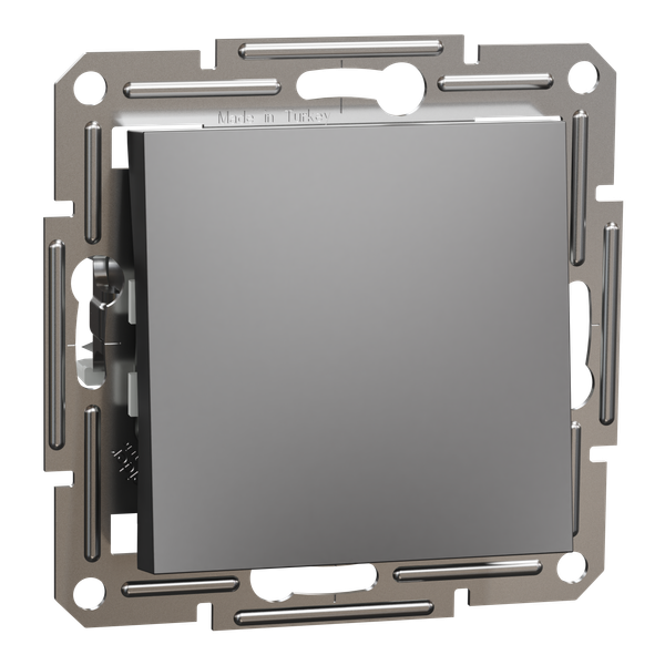 Asfora - intermediate switch, screwless terminals, wo frame, anthracite image 4