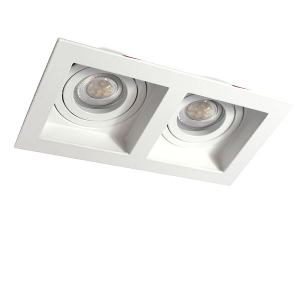 Akrah Rectangular Recessed Spotlight White image 1