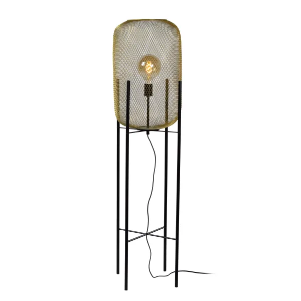 MESH Floorlamp O39cm E27/40W  Satin Brass image 1