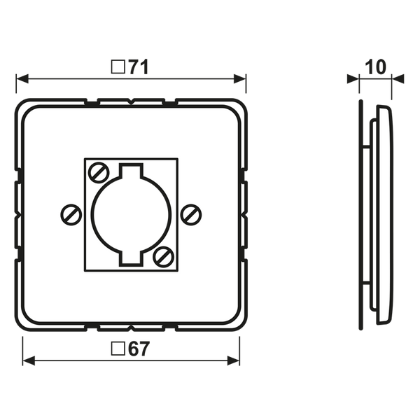 Centre plate for loudspeaker connection 568-1 image 3