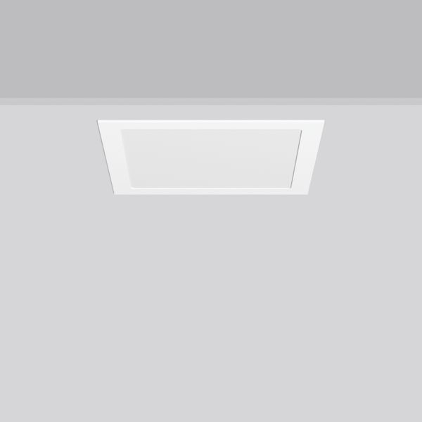 TOLEDO FLAT square, 21 W, 2150 lm, 830, white, on/off Recessed downlig image 1