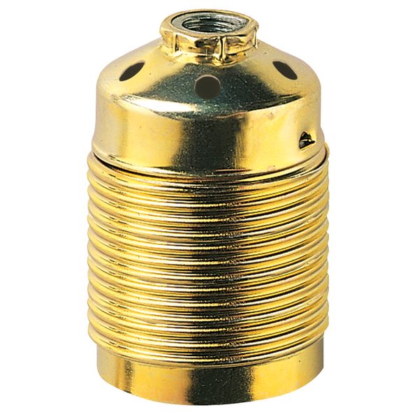 E27M10x1brass lamphld thread.dome/skirt image 1