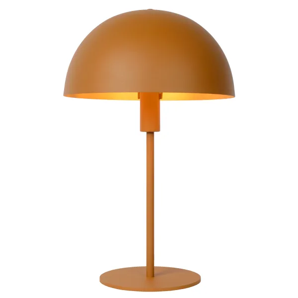 Lucide SIEMON - Table lamp - Ø 25 cm - 1xE14 - Ocher Yellow image 1