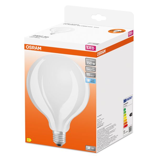 LED Retrofit CLASSIC GLOBE125 17W 840 Frosted E27 image 6