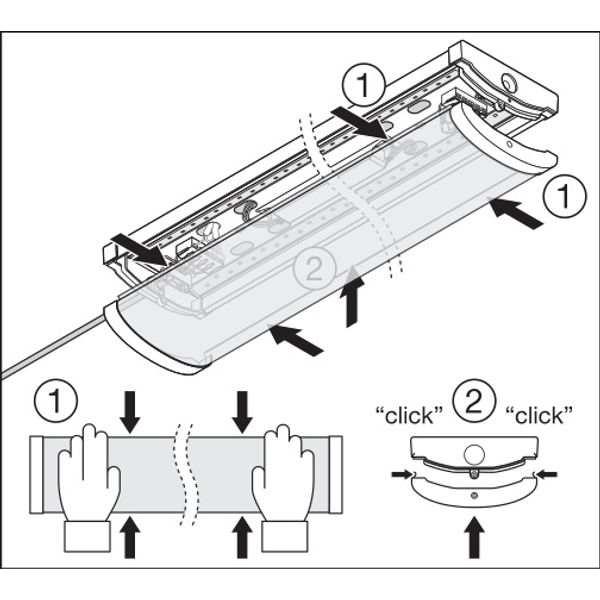 LINEAR SURFACE IP44 1200 P 32W 830 WT image 20