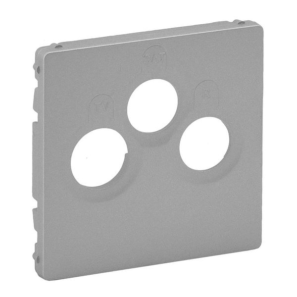 Cover plate Valena Life - TV-R-SAT socket - aluminium image 1