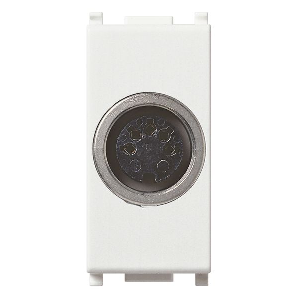 5P DIN41524 socket connector white image 1