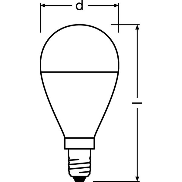 LED VALUE CLASSIC P 60 7 W/4000 K E14 image 4