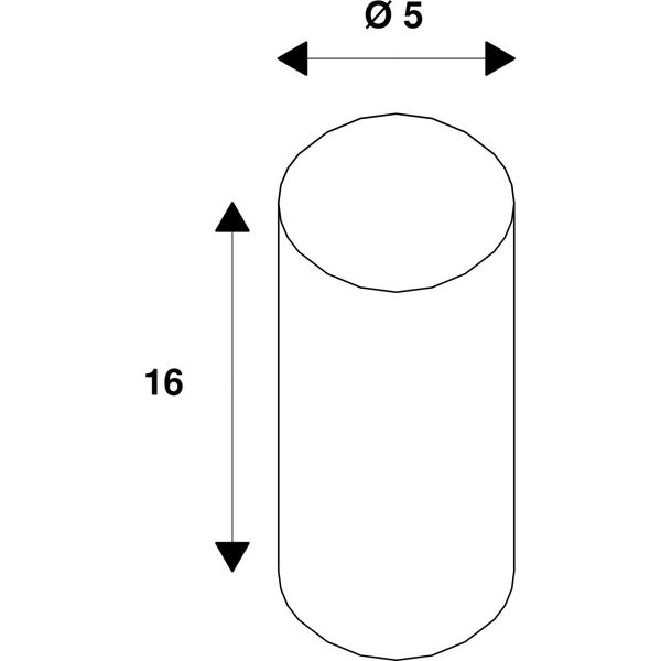 Deflector for LV-Wire sys, 16,2cm, with pulley, 2pcs, chrome image 2