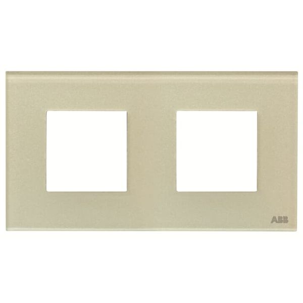 N2272 CP Frame 2-gang / 2+2-modules - Noble - Pearl Glass image 1