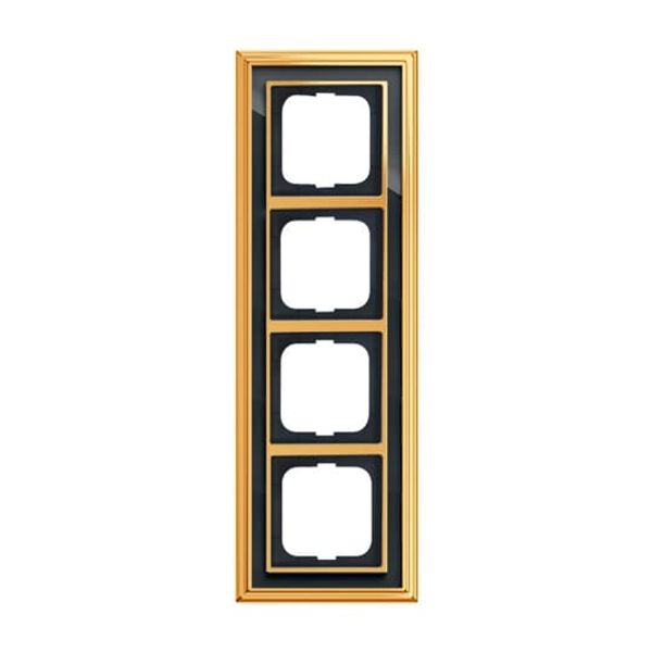 1725-835 Cover Frame Busch-dynasty® polished brass anthracite image 2