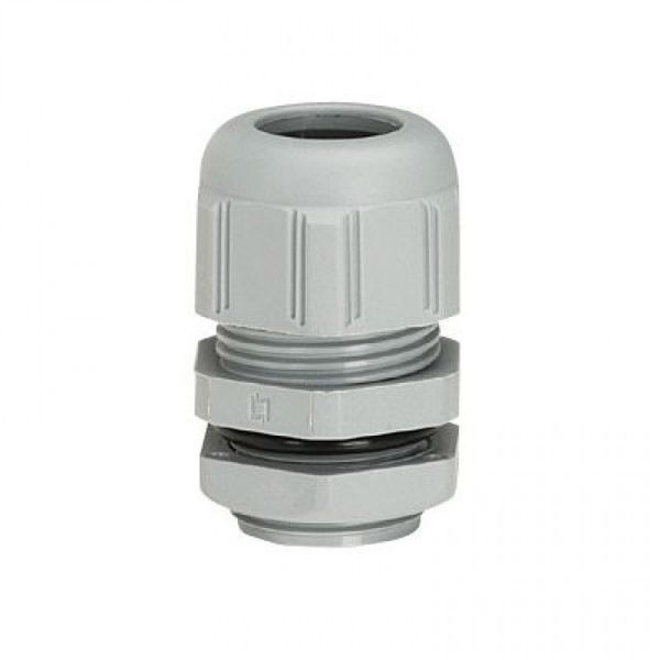 Ventilation gland, M16, 5-10mm, PA6, light grey RAL7035, IP68 image 1