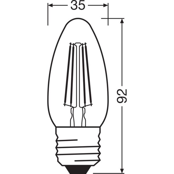 LED Retrofit CLASSIC B 4W 827 Clear E27 image 15