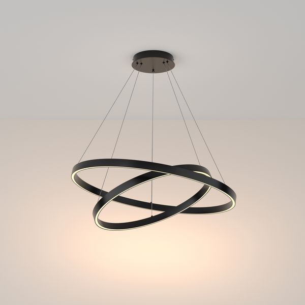 Modern Rim Pendant lamp Black image 1