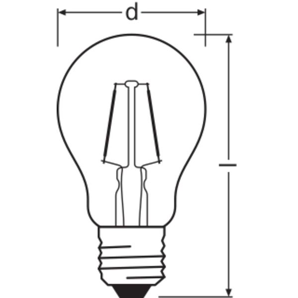 LED STAR DÉCOR CLASSIC A 15 300° 2.5 W/1000K E27 image 2