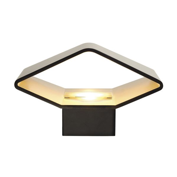 CARISO, LED WALL LUMINAIRE 2, 7,5W LED, 3000K, black/ brass image 4