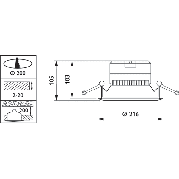 DN140B LED20S/830 PSU WR PI6 image 5