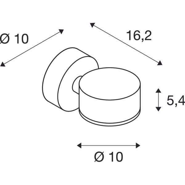 SITRA WALL wall lamp, GX53, max. 9W, IP44, anthracite image 2