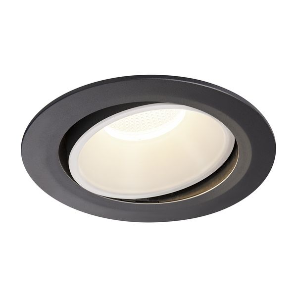 NUMINOS® MOVE DL XL, Indoor LED recessed ceiling light black/white 4000K 55° rotating and pivoting image 1