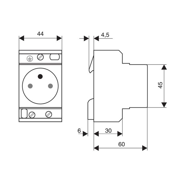 Socket outlet type E for F, CH, Cz image 4