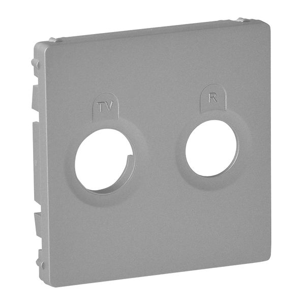 Cover plate Valena Life - TV-R socket - aluminium image 1