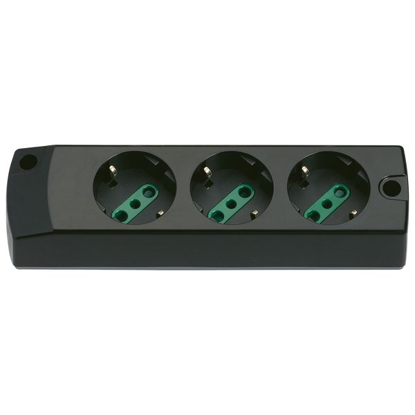 Multi-outlet 3P30 black image 1