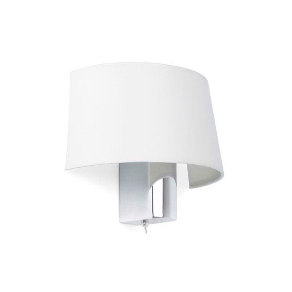 HOTEL WHITE WALL LAMP 1 X E27 60W image 1