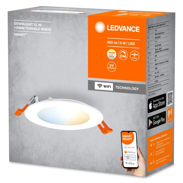 SMART RECESS SLIM DOWNLIGHT TW Slim 120mm TW image 8